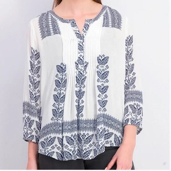 Daniel Rainn Pleated Tunic Top - Picture 1 of 5